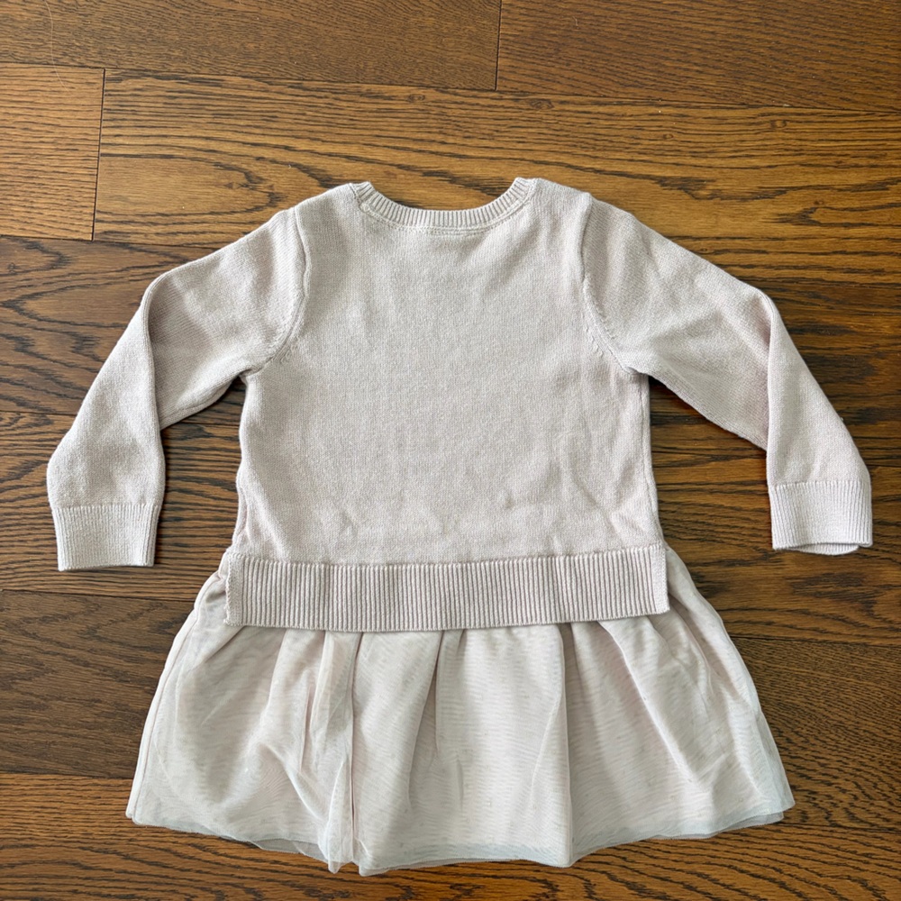Baby Gap sweater and mesh dress